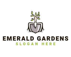 Gardening Tools Plant logo design