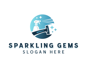 Sparkling Janitorial Sanitation logo design