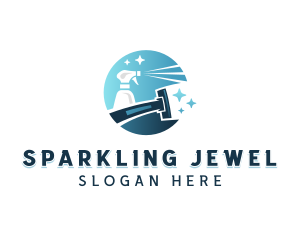 Sparkling Janitorial Sanitation logo design