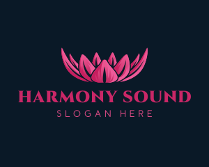 Aroma - Lotus Flower Wellness logo design