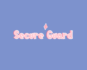 Childish - Pink Cute Wordmark logo design
