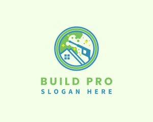 Housekeeping - Pressure Wash Cleaning logo design