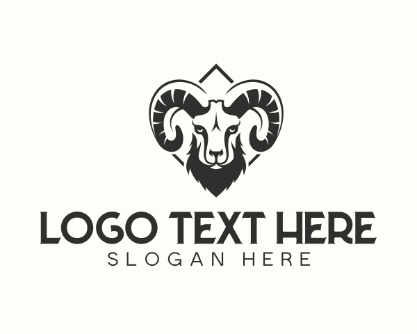 Ram - Bighorn Sheep Ram logo design