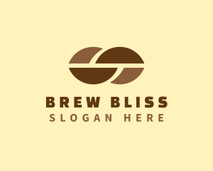 Brew - Coffee Bean Cafe logo design