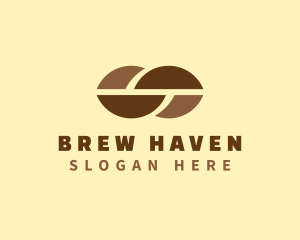 Brew - Coffee Bean Cafe logo design