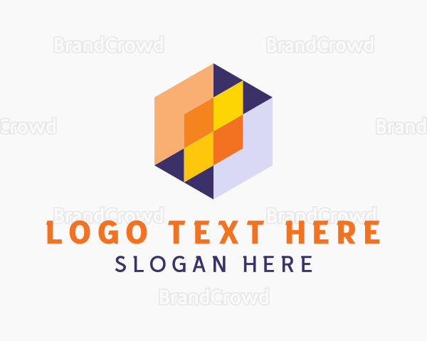 Hexagon Startup Cube Logo