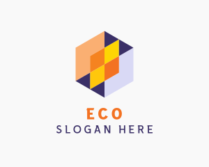 Hexagon Startup Cube  Logo