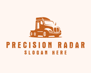 Trailer Truck Transport Logo