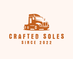 Trailer Truck Transport logo design