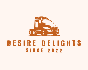 Trailer Truck Transport logo design