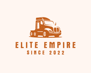 Trailer Truck Transport logo design