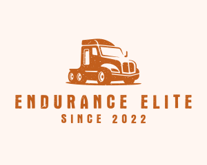 Trailer Truck Transport logo design