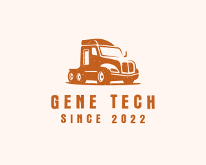 Trailer Truck Transport logo design