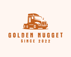 Trailer Truck Transport logo design