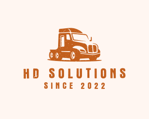 Trailer Truck Transport logo design