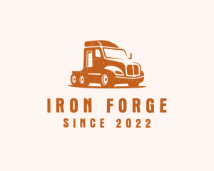 Trailer Truck Transport logo design