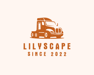 Trailer Truck Transport logo design