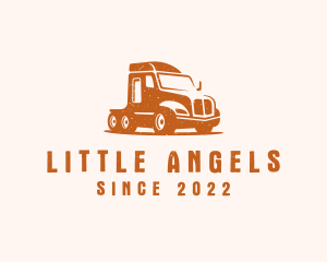 Trailer Truck Transport logo design