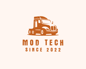 Trailer Truck Transport logo design