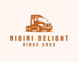 Trailer Truck Transport logo design