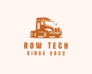 Trailer Truck Transport logo design