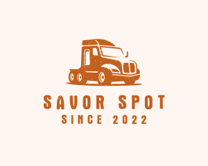 Trailer Truck Transport logo design