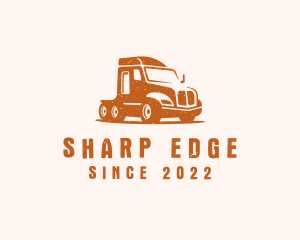 Trailer Truck Transport logo design