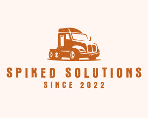 Trailer Truck Transport logo design