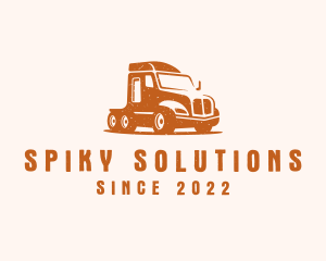 Trailer Truck Transport logo design