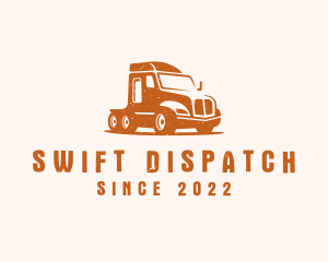 Dispatch - Trailer Truck Transport logo design