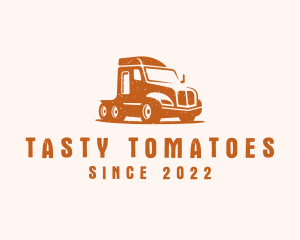 Trailer Truck Transport logo design