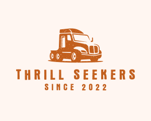 Trailer Truck Transport logo design