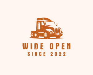 Trailer Truck Transport logo design