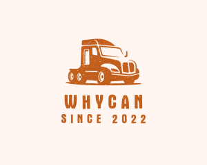 Trailer Truck Transport logo design