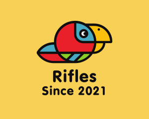 Animal - Colorful Racer Parrot logo design