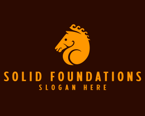 Game Stream - Horse Equestrian Trojan logo design