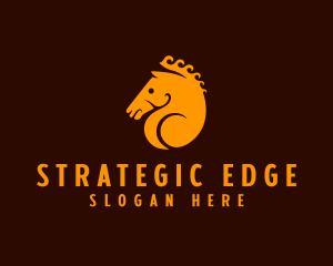 Online - Horse Equestrian Trojan logo design