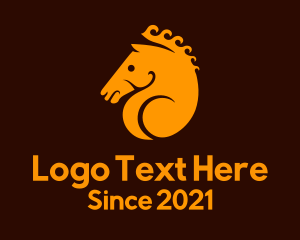 Trojan - Orange Horse Gaming logo design