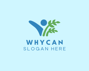 Human Leaf Planting Logo