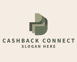 Cashback - Green Banknote Paper logo design