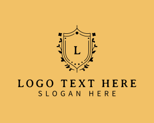 Luxury - Shield Flower Boutique logo design