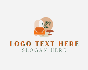 Lounge - Tropical Room Decoration logo design