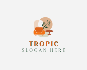 Tropical Room Decoration  logo design