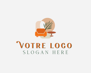 Furnishing - Tropical Room Decoration logo design