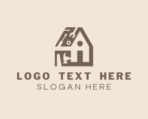 Saw - Home Construction Tools logo design