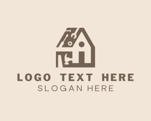 Home Construction Tools Logo