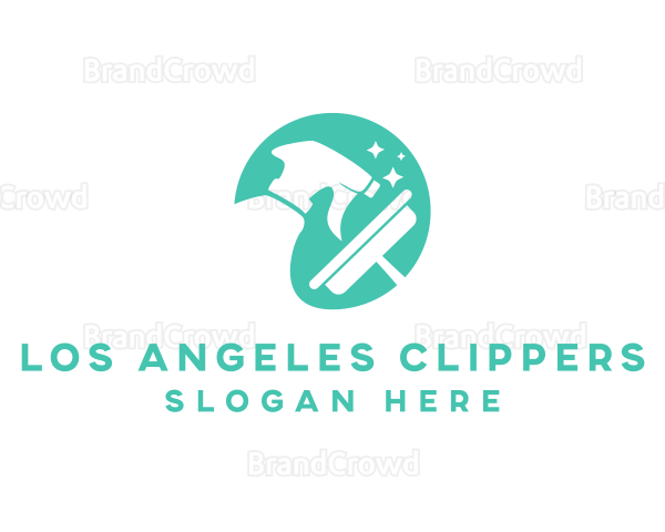 Sprayer Squeegee Disinfecting Tools Logo
