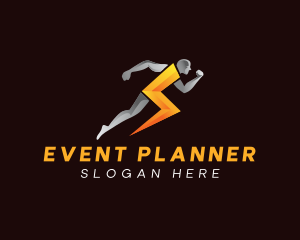 Exercise - Thunder Runner Athlete logo design