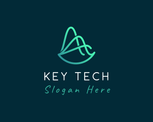 Tech Startup Wave logo design