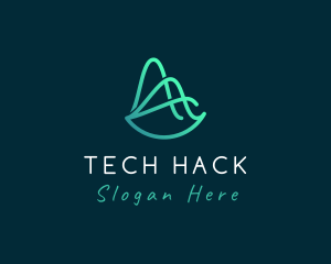 Tech Startup Wave logo design